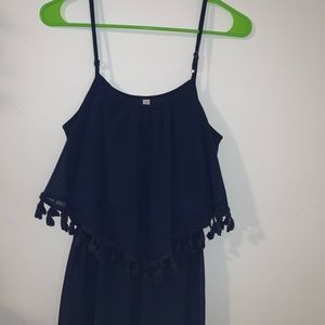 navy blue maxi dress